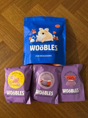 The Woobles Feelin' Like Royal-Tea Bundle Lizzie The Corgi Set NWT